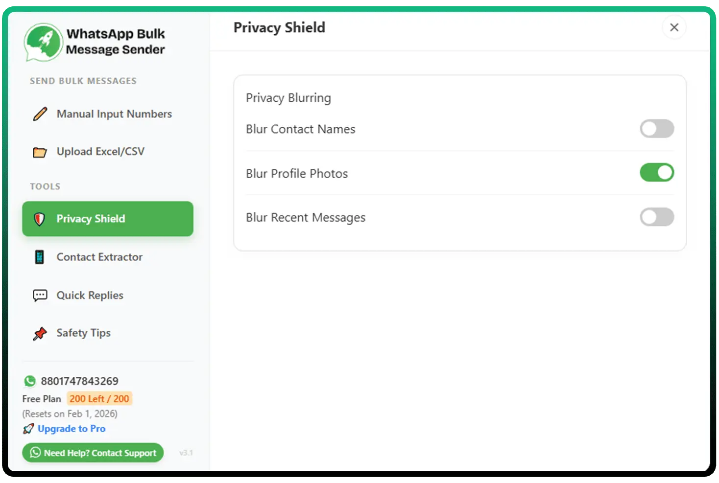 Privacy Shield Protection