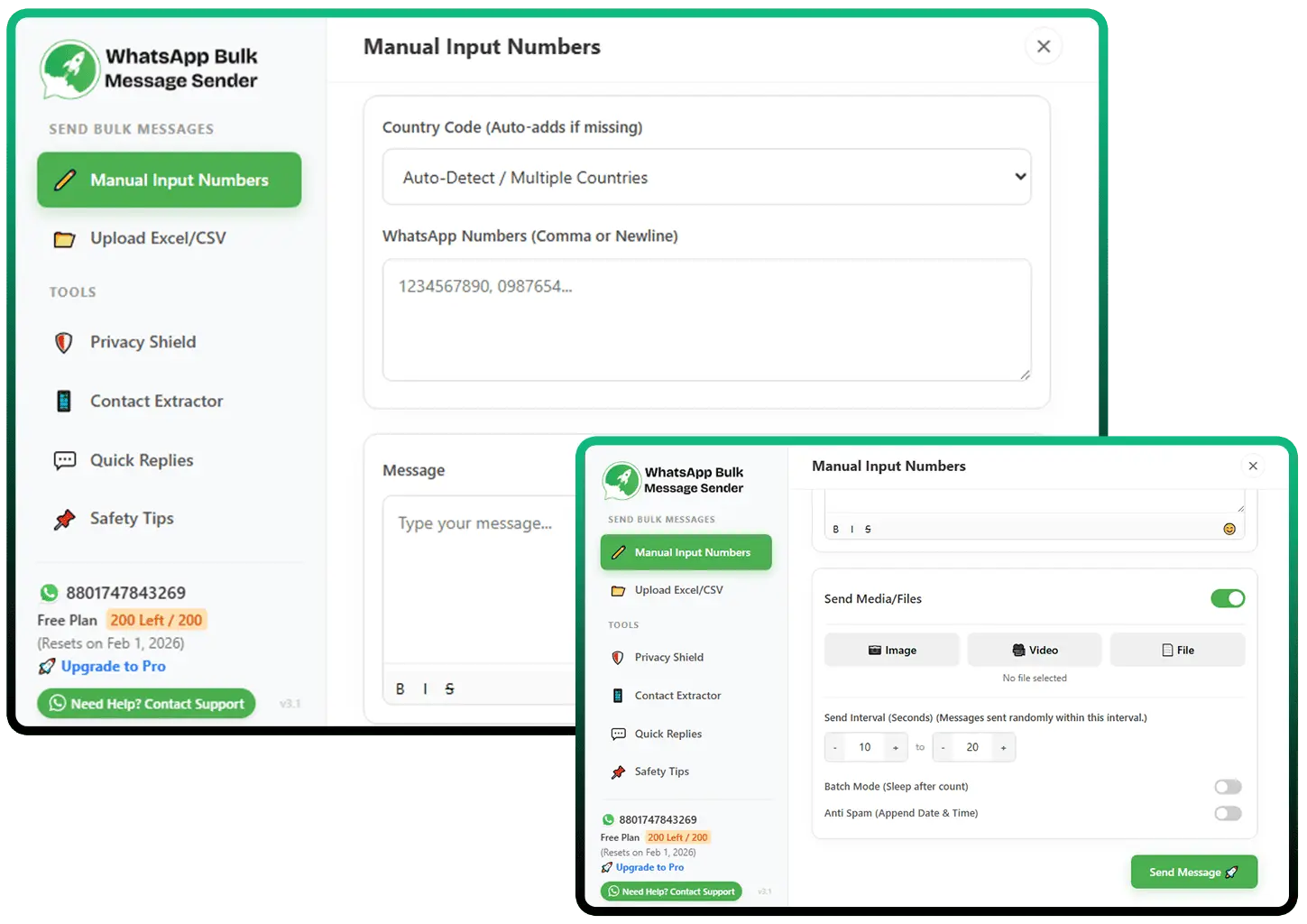 Bulk Messaging & Personalization
